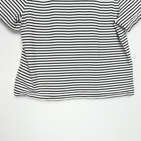 COS Boxy T Shirt Striped | Black and White | SZ M - Picture 6 of 8